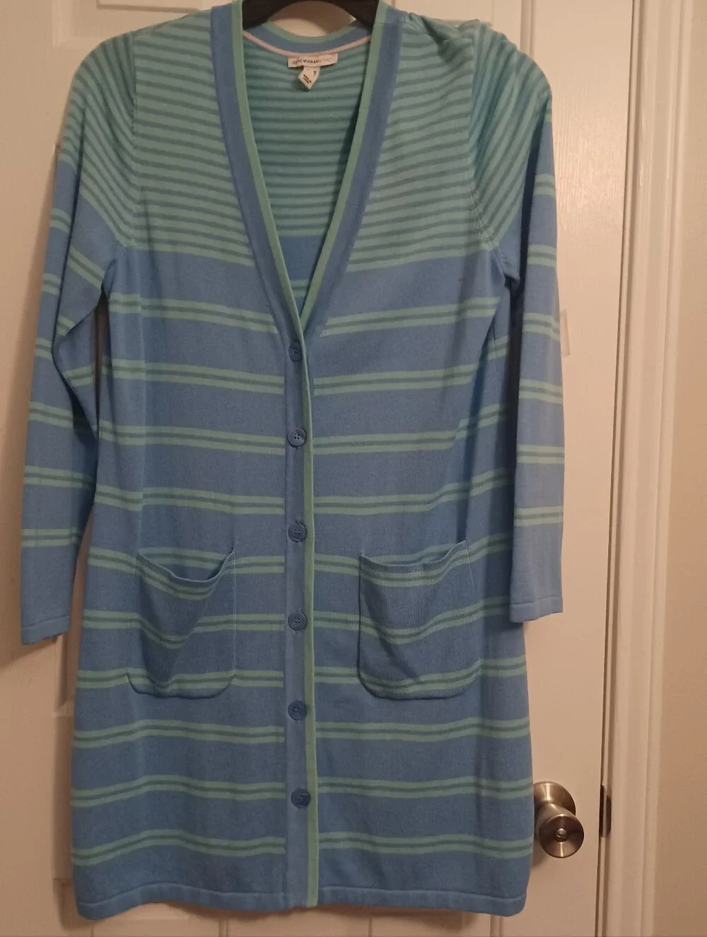 Issac Mizrahi Long Cardigan Sz M